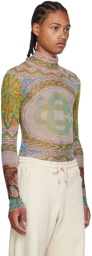Casablanca Multicolor Mosaics Greques Long Sleeve T-Shirt