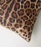 Dolce&Gabbana Casa Leopardo Small silk twill cushion