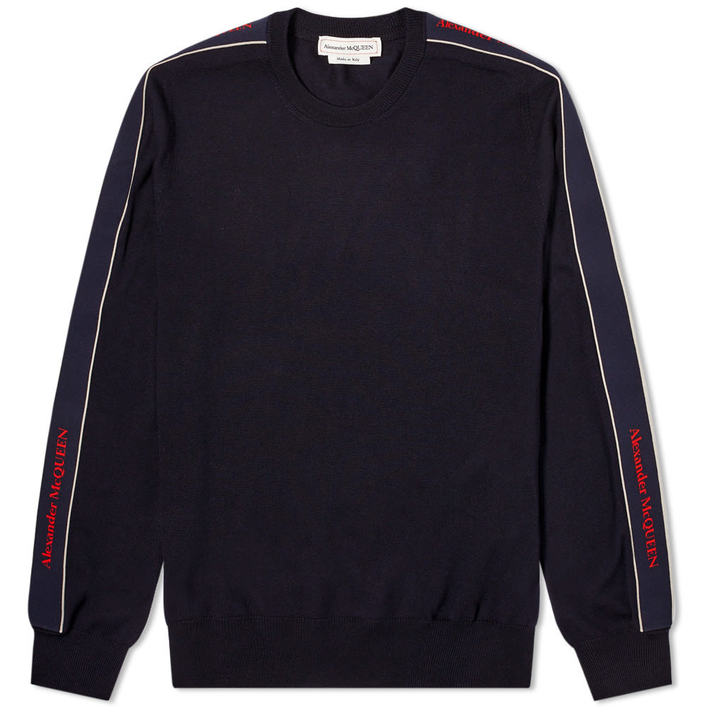 Alexander McQueen Logo Taping Crew Knit Alexander McQueen