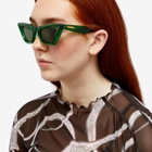 Bottega Veneta Eyewear Women's Bottega Veneta BV1101S Sunglasses in Green
