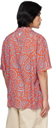 Marcelo Burlon County of Milan Red Paisley Hawaii Shirt