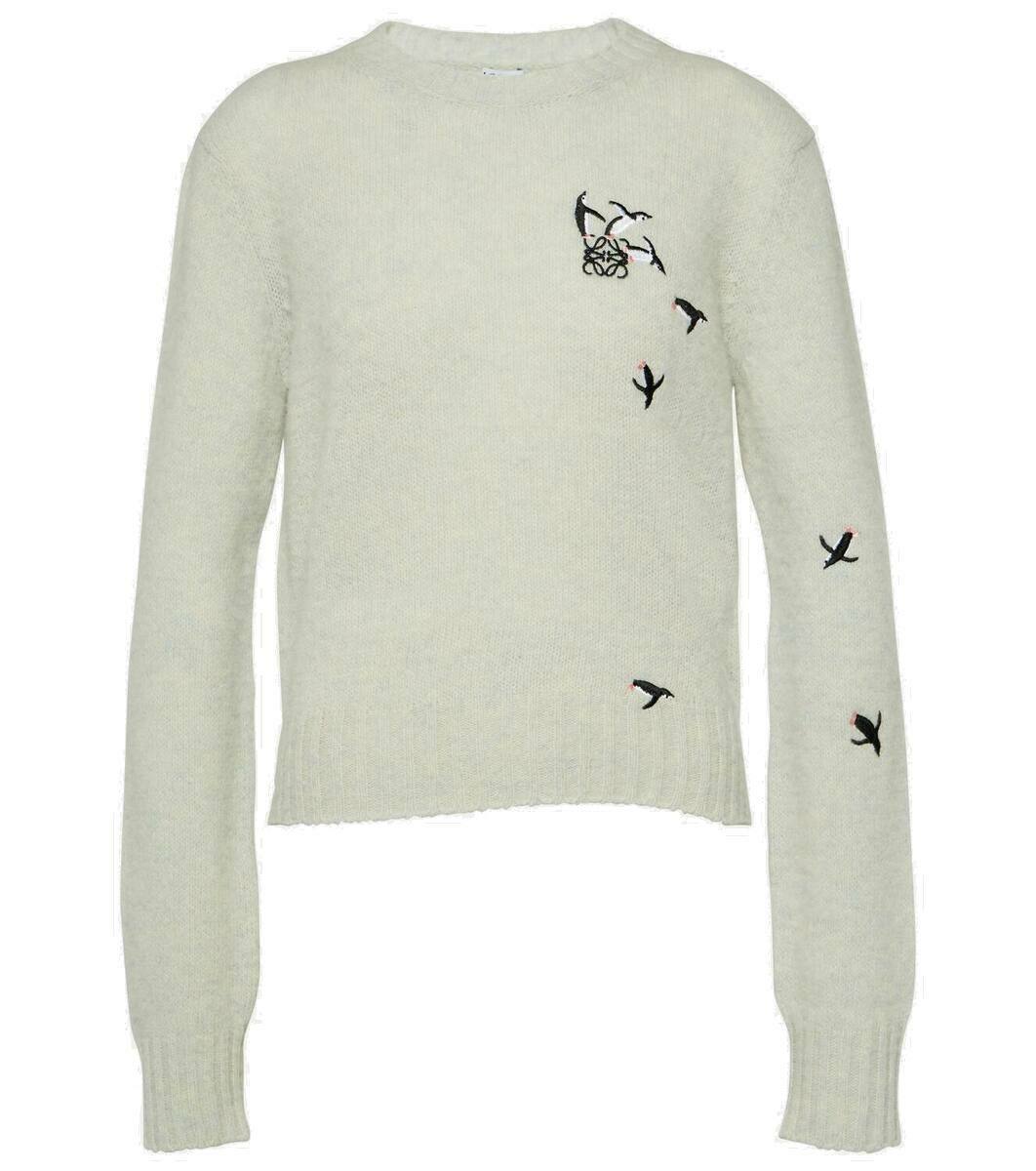 Loewe x Suna Fujita embroidered wool sweater Loewe