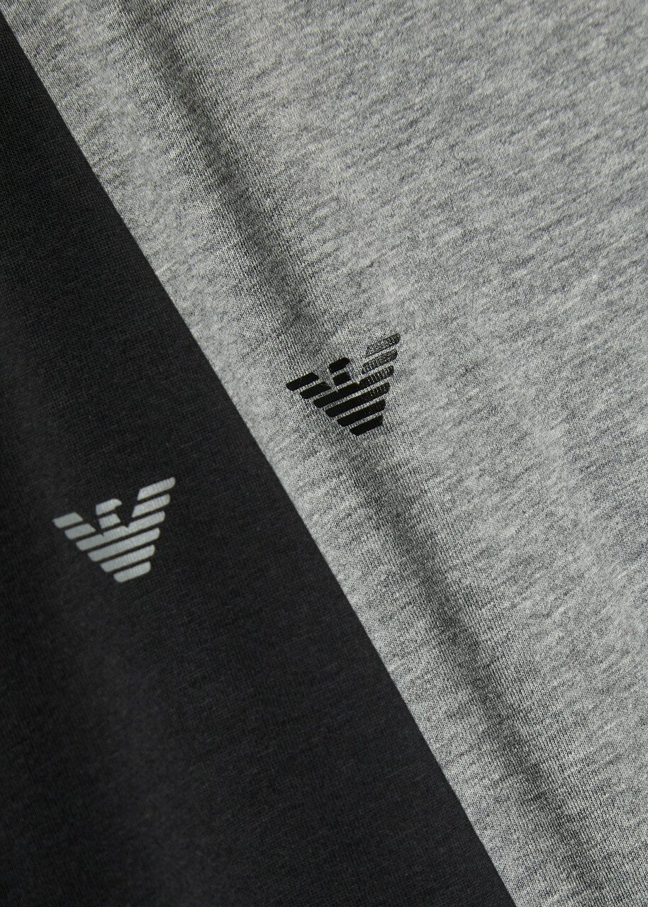 Emporio Armani Logo Crew-neck Stretch-cotton T-shirt set of two Multicoloured
