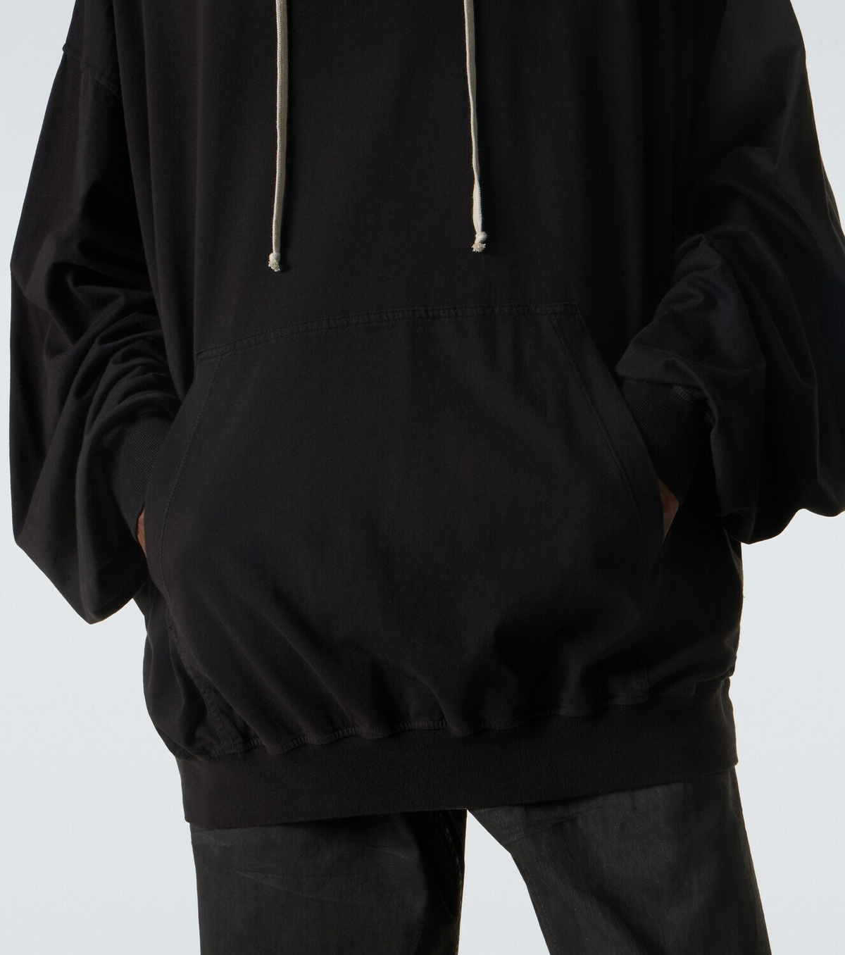 Rick Owens DRKSHDW Hun cotton jersey hoodie
