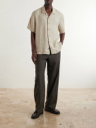 James Perse - Convertible-Collar Linen Shirt - Neutrals