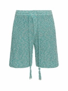 ALANUI Palm Tree Cotton Knit Shorts