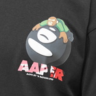 Men's AAPE Aaper Universe Basic T-Shirt in Black