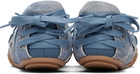 Acne Studios Blue Lace-up Leather Sneakers