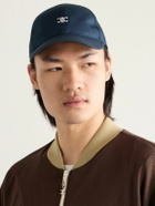 CELINE - Triomphe Logo-Embroidered Cotton-Gabardine Baseball Cap - Blue