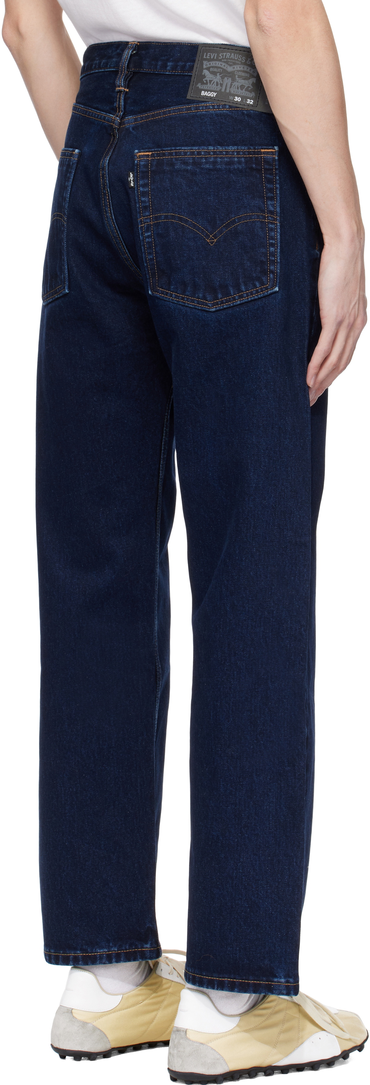 Levi's Navy Skateboarding Baggy 5 Pocket Jeans