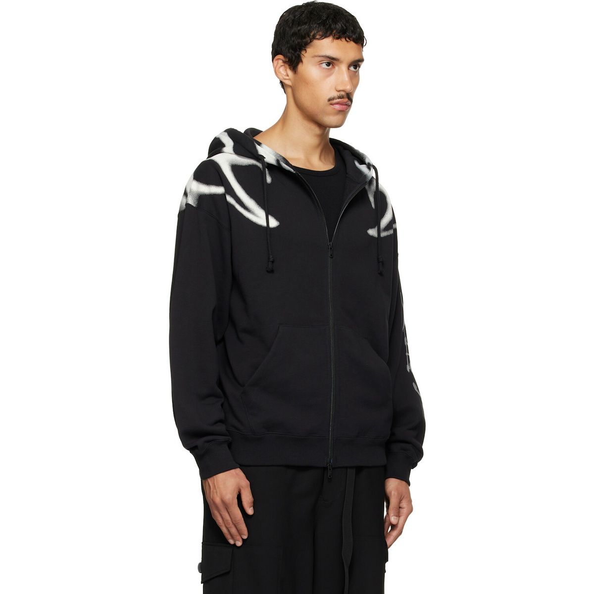 Y-3 Black Chito Edition Graphic Zipper Hoodie