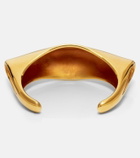 Khaite Lotus 18kt gold-plated cuff bracelet