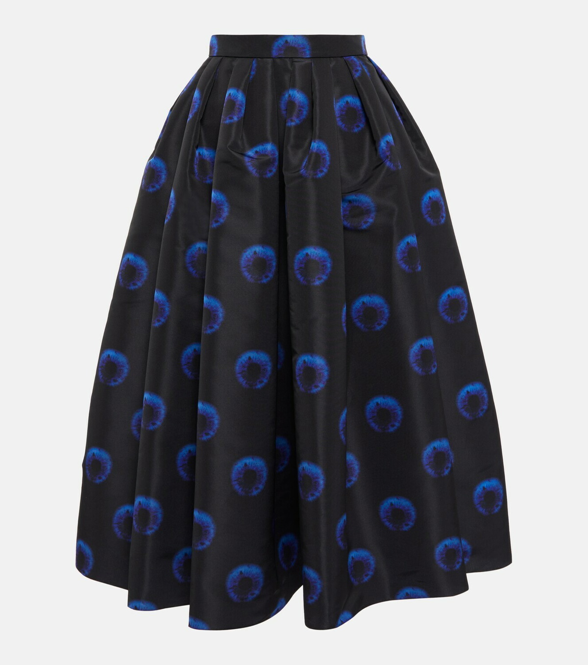Alexander McQueen - Printed crêpe midi skirt Alexander McQueen