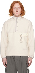 and wander Off-White Embroidered Sweatshirt