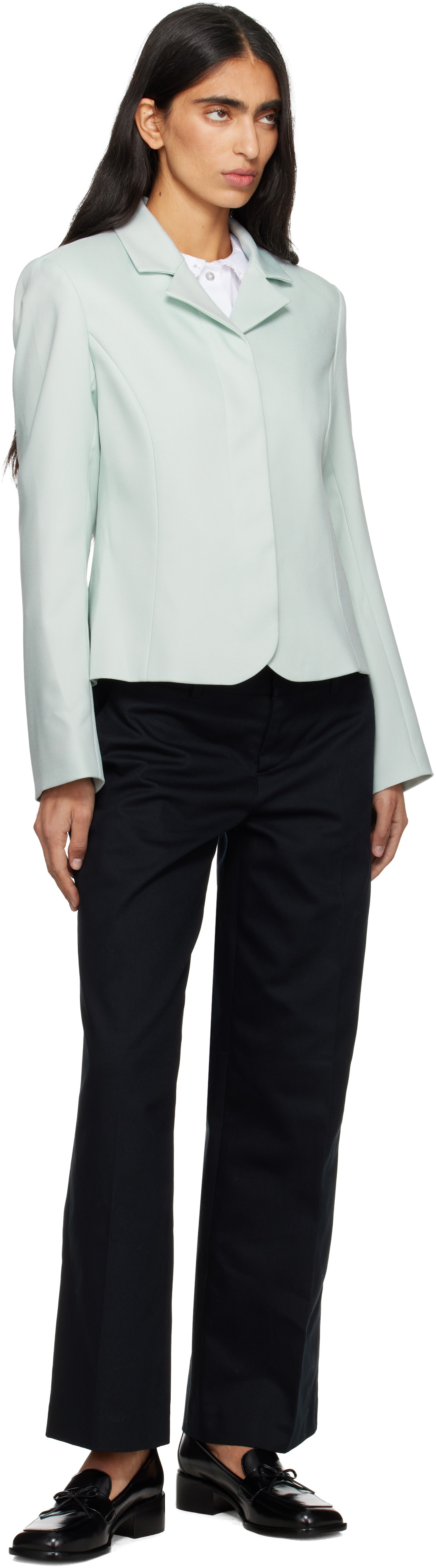 Sandy Liang Blue Garten Blazer