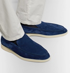 Loro Piana - Summer Walk Suede Loafers - Blue