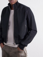 Rick Owens - Rib-Trimmed Canvas Blouson Jacket - Black