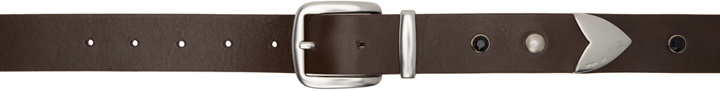 Photo: OPEN YY Brown Stud Belt