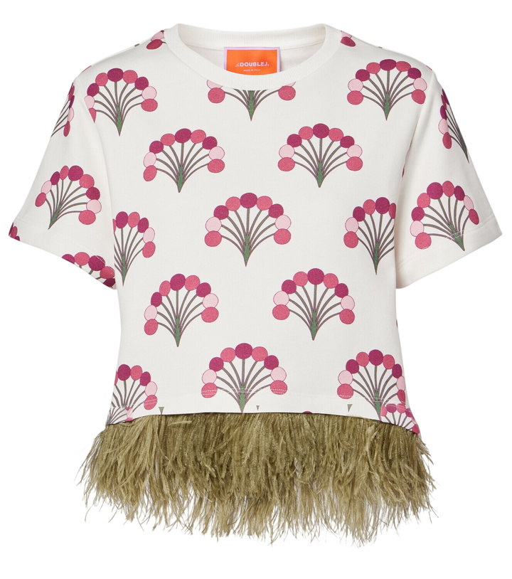 Photo: La DoubleJ La Scala printed cotton jersey T-shirt