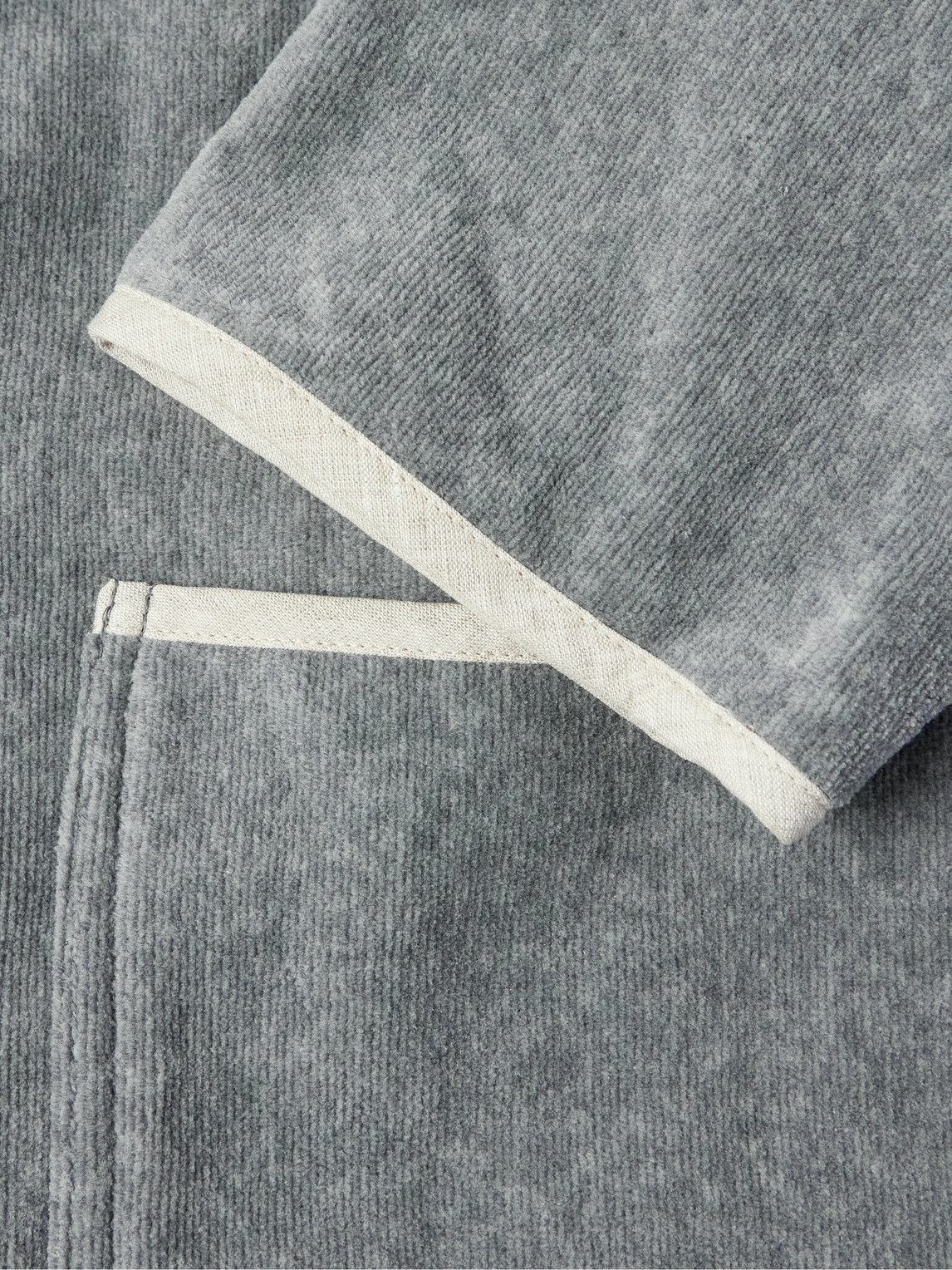 Brunello Cucinelli - Cotton-Chenille Bathrobe - Gray