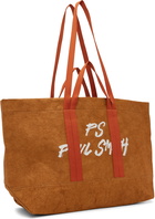 PS by Paul Smith Orange Paper Crinkle Tote