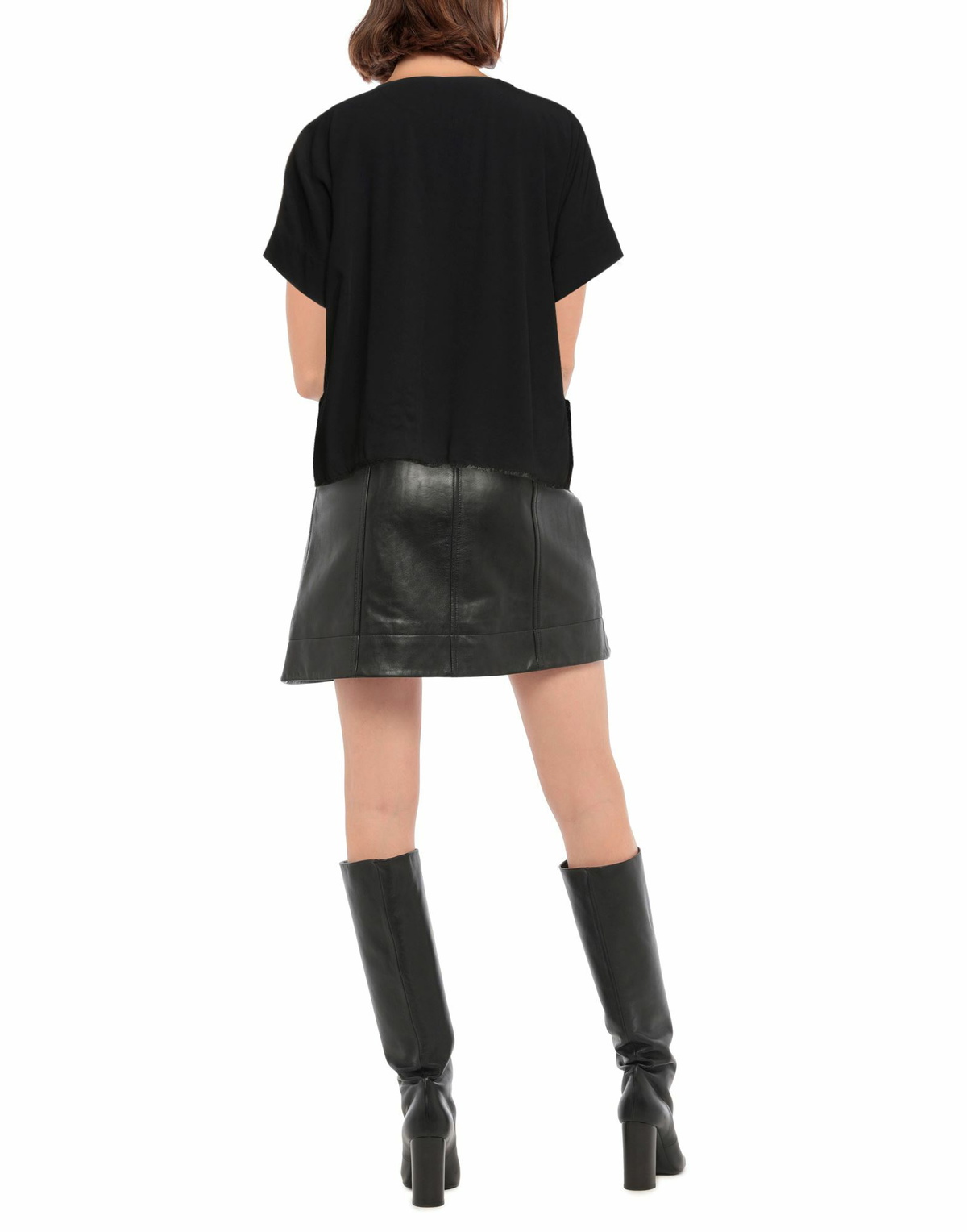 Manila Grace Womens Top in Black