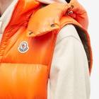 Moncler Men's Bormes Hooded Gilet in Orange