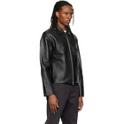 HELIOT EMIL Black Tremor Leather Jacket