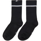 Nike Two-Pack Black Essential Crew Socks