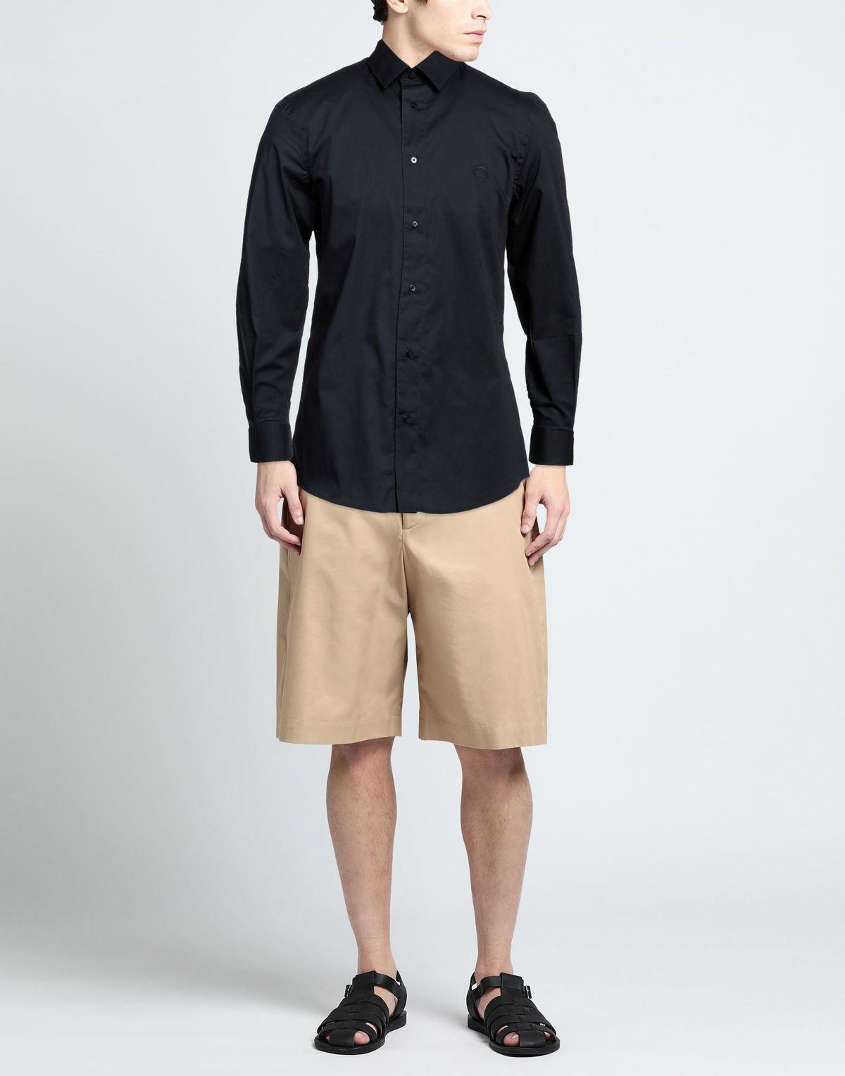Trussardi Mens Shirt Midnight in Blue