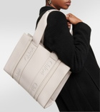 Chloe - Woody Medium leather tote bag