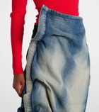 Y/Project Denim maxi skirt