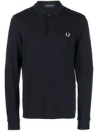 Fred Perry The Long Sleeve Fp Shirt in Blue