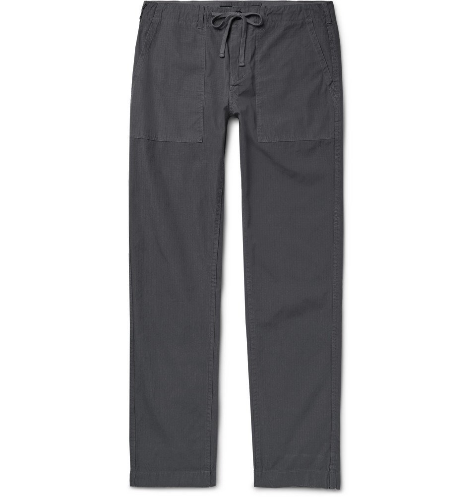 Alex Mill - Charcoal Cotton-Ripstop Drawstring Trousers - Charcoal Alex ...