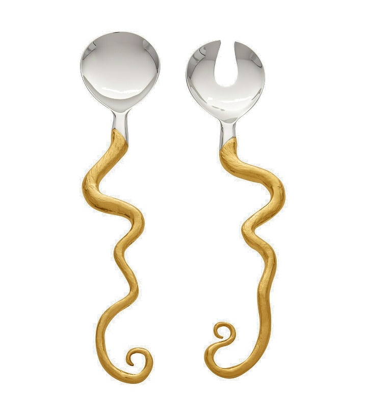 Photo: L'Objet - Twisted Horn serving utensils set