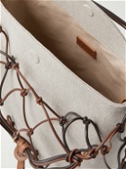 Jacquemus - Leather-Trimmed Canvas Messenger Bag
