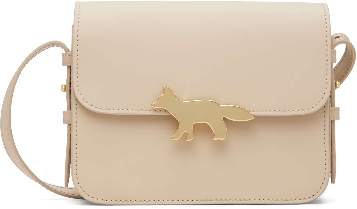 Maison Kitsuné Beige Edie Bag