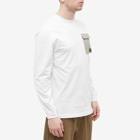 Maharishi Men's Long Sleeve Organic Utility Pocket T-Shirt in White