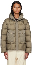 Ten c Taupe Tempest Combo Down Jacket