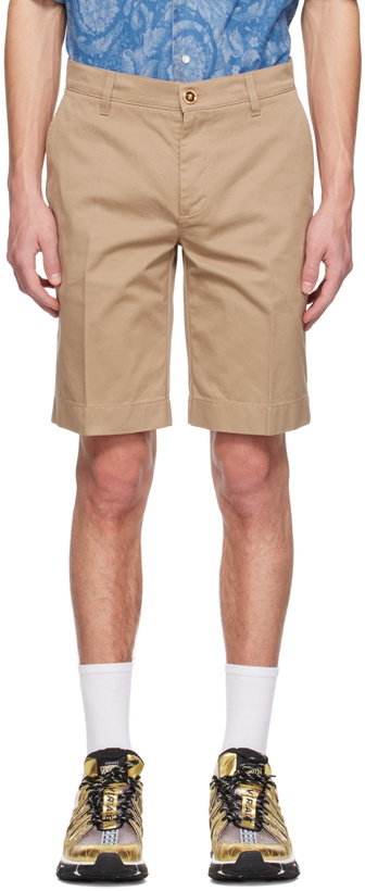 Photo: Versace Beige Palazzo Shorts