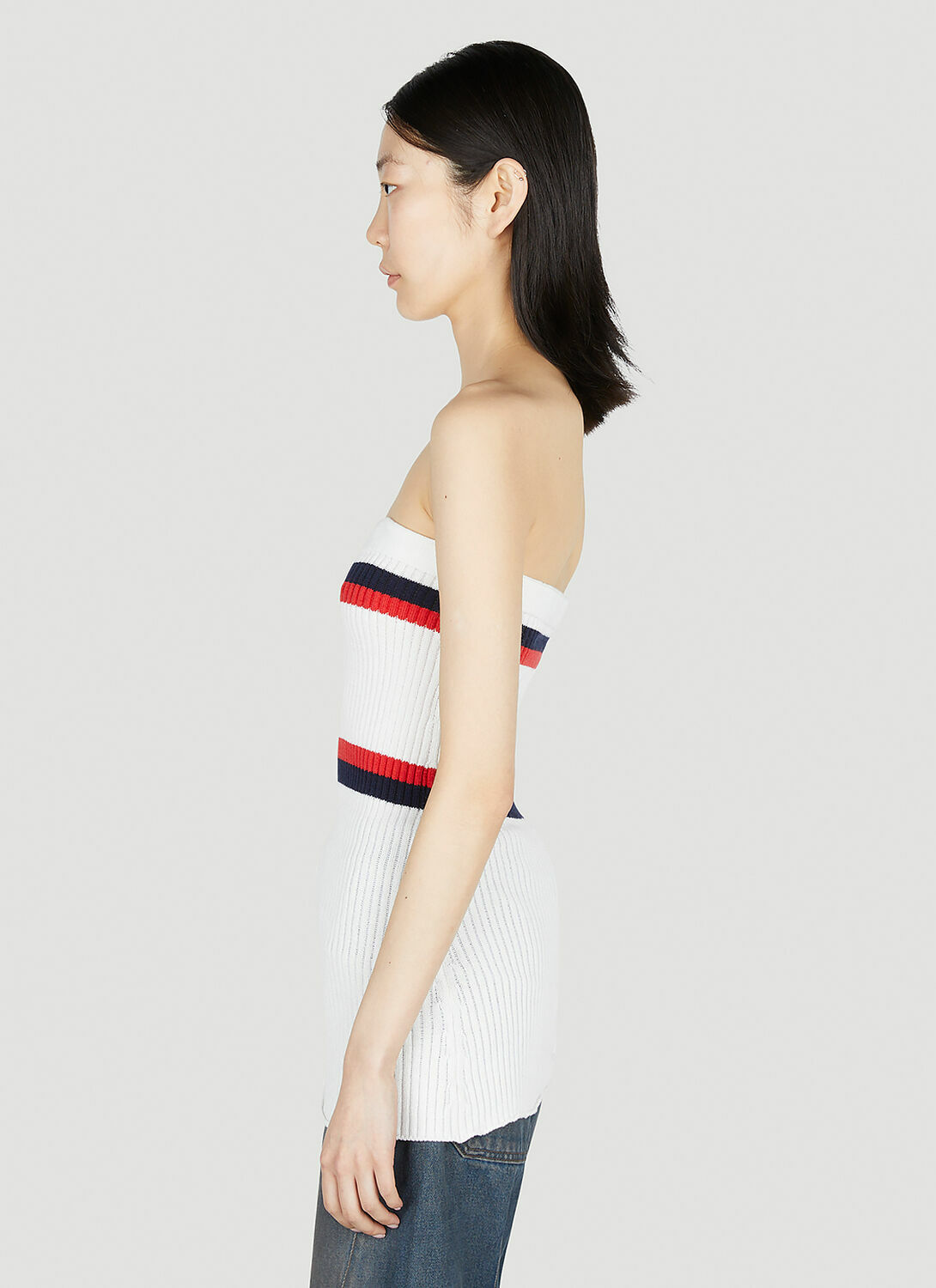 Meryll Rogge Ribbed Bustier Top