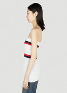 Meryll Rogge Ribbed Bustier Top