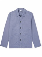 Altea - Stretch-Lyocell and Cotton Blend Denim Overshirt - Blue