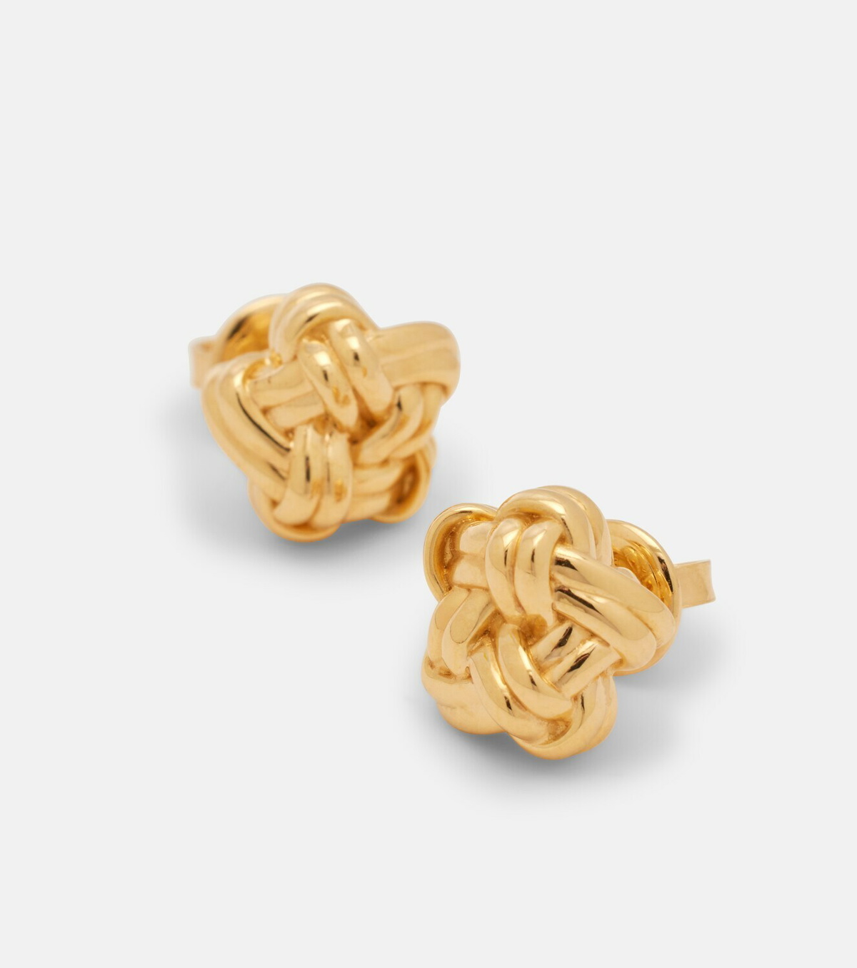 Bottega Veneta Knot 18kt gold-plated sterling silver earrings