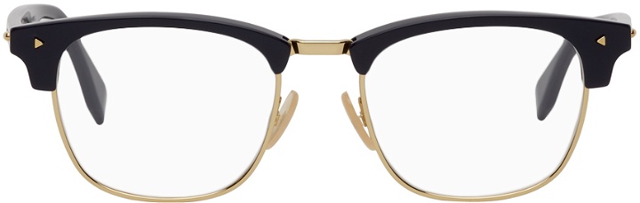 Photo: Fendi Blue & Gold Square Glasses