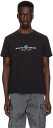 C2H4 Black Printed T-Shirt
