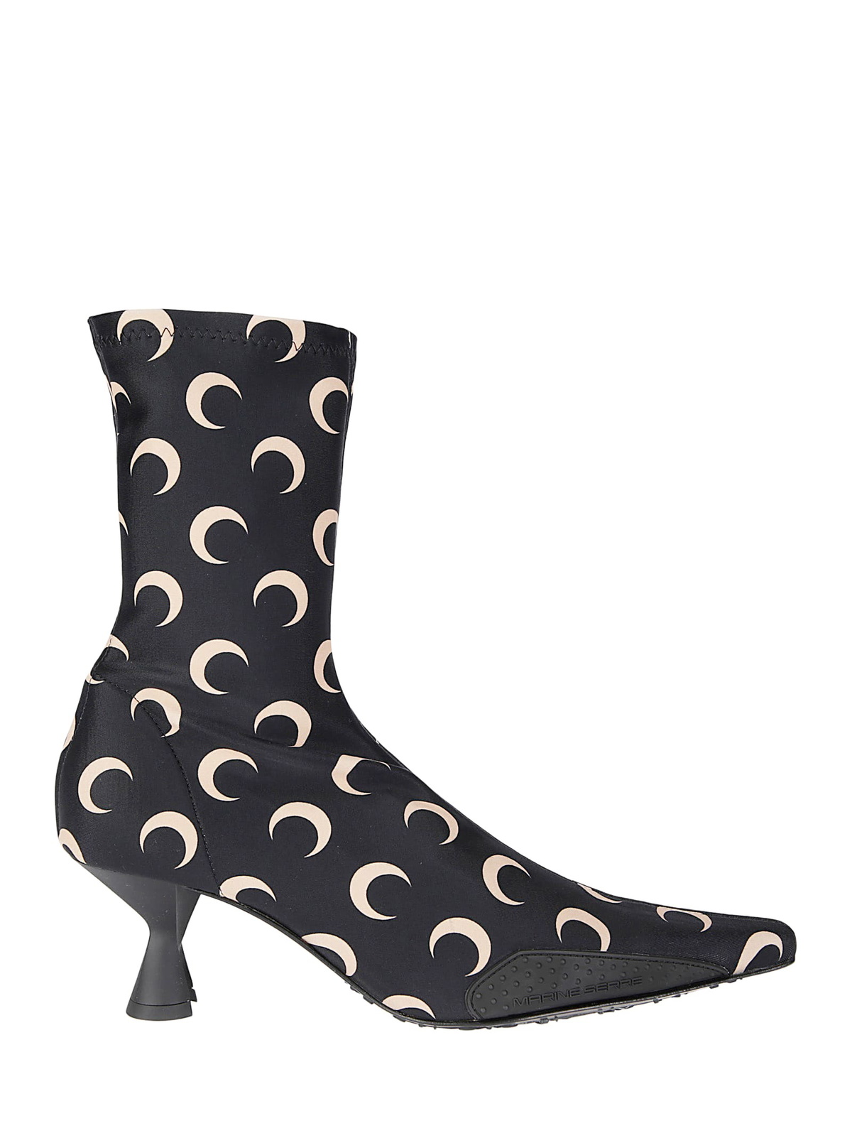 ショートブーツ・ブーティ Marine Serre Embroidered Cotton Blend Moon Diamant Ankle Boo Marine Serre Embroidered Cotton Blend Moon Diamant Ankle