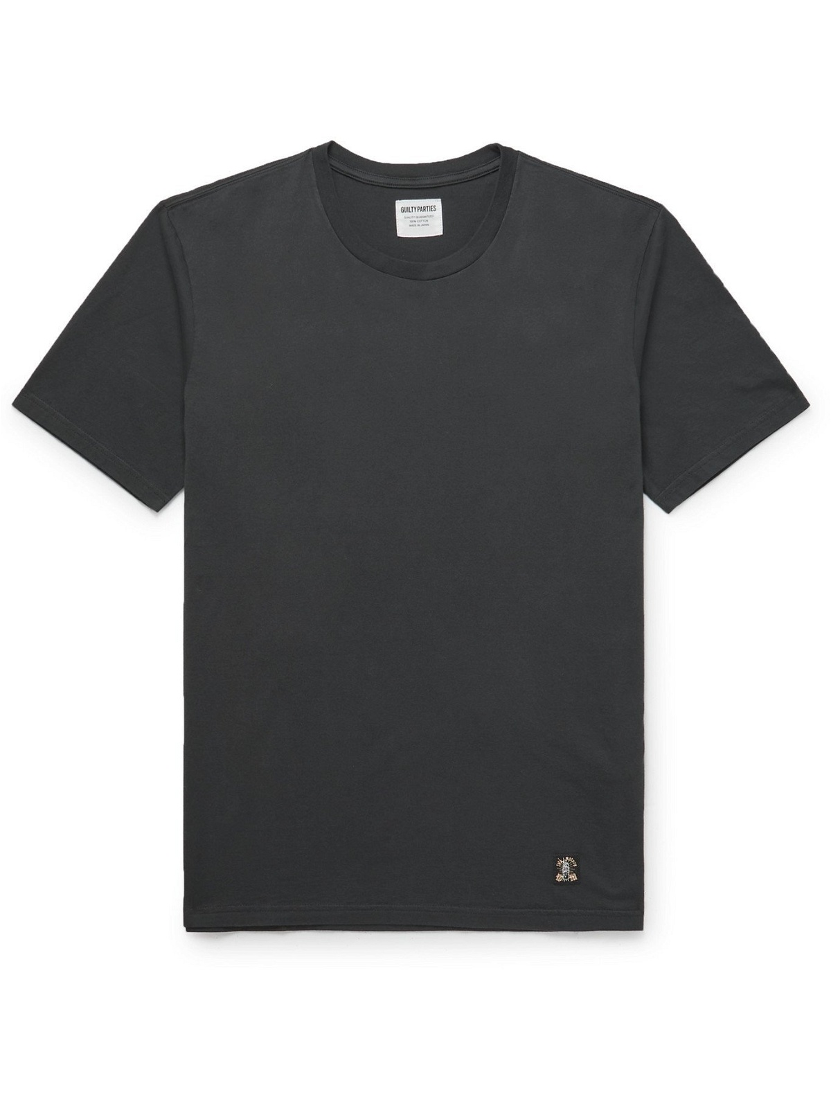 Photo: WACKO MARIA - Printed Cotton-Jersey T-Shirt - Black - S