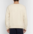 Gucci - Appliquéd Logo-Print Loopback Cotton-Jersey Sweatshirt - Men - Cream