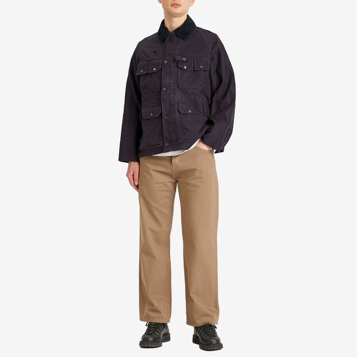 Barbour Men's Heritage+ Modified Dryfly Casual Jacket in Navy Barbour